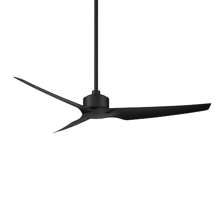 Stella Indoor And Outdoor 3-Blade Smart Ceiling Fan 60in Matte Black With Remote Control